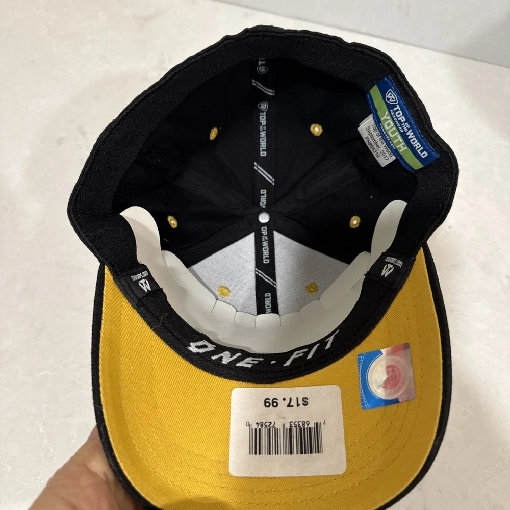 TOP OF THE WORLD Hat Boys Youth Black Adjustable Mizzou Tigers Cotton Baseball